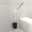 Ensemble de brosse de toilette et de support en acier inoxydable, ensemble de brosse de nettoyage de salle de bain