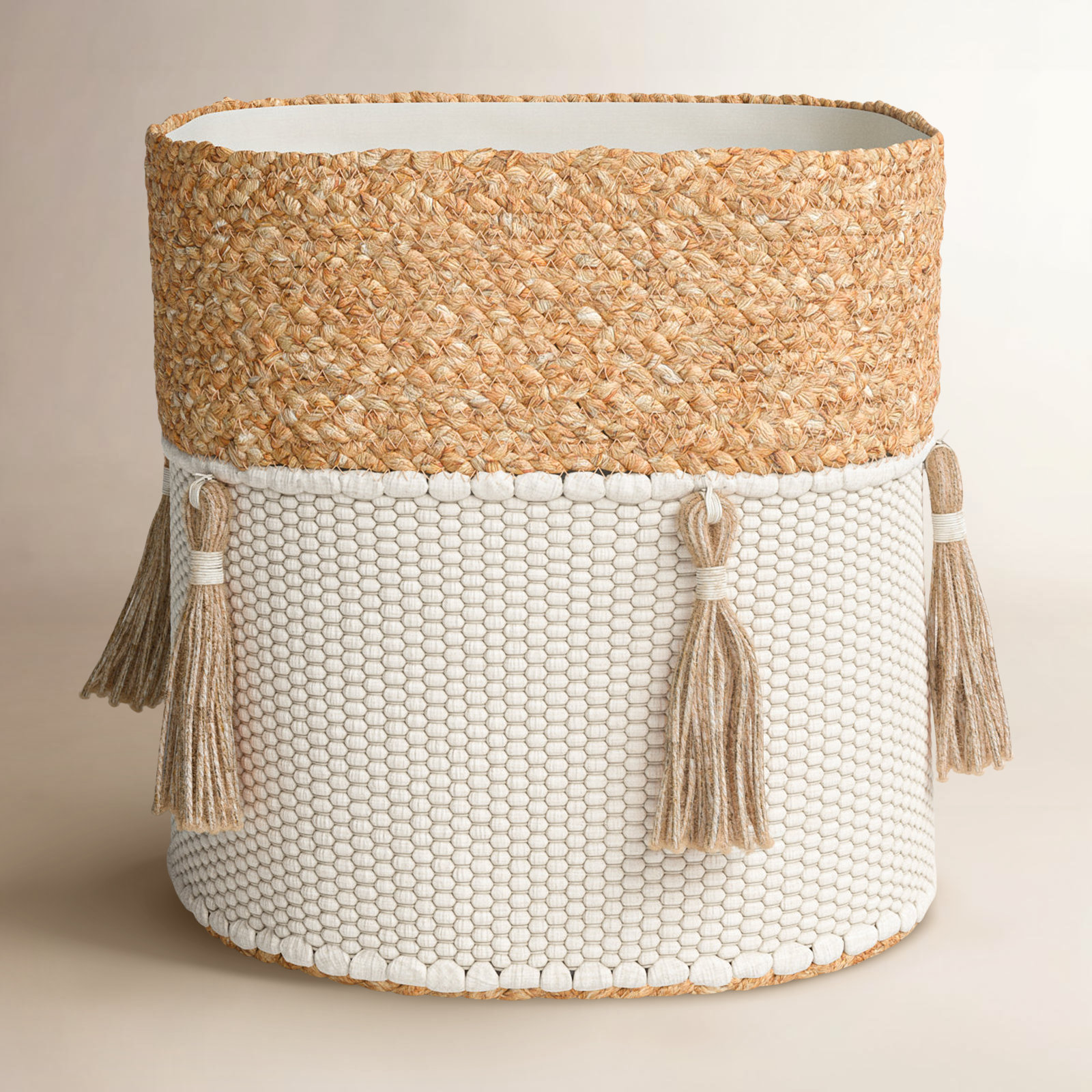 Gardenia Handmade Cotton Jute Storage Bin