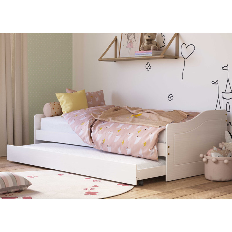 Children's bed Sanah - including slatted frame, White, 90 x 200 cm