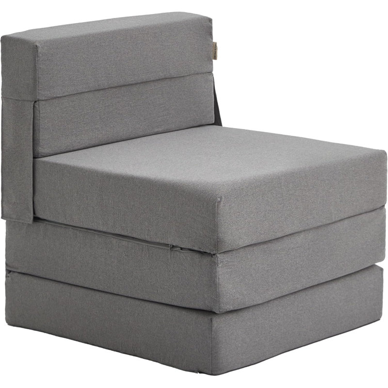Fauteuil convertible Makayla, Non, H 29,5 po x l 26 po x P 27,5 po, Gris