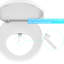 19" elongated Bidet Toilet Seat, Self Cleaning Dual Nozzles,  Spray Pressure and Position