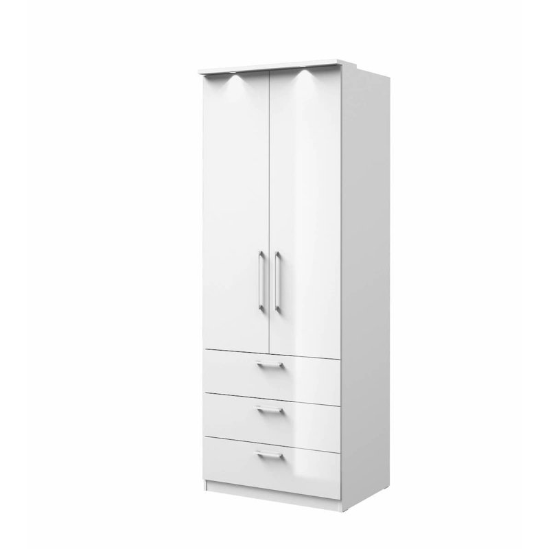 Brysin 1 Door Manufactured Wood Wardrobe