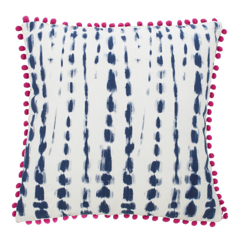 Atalia Tassels Cotton Throw Pillow, 20" x 20"