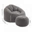 Upholstered Bean Bag Chair with Ottoman-567656690