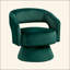 Fauteuil d'appoint pivotant de luxe moderne en velours de bois massif 1pc-1902652996