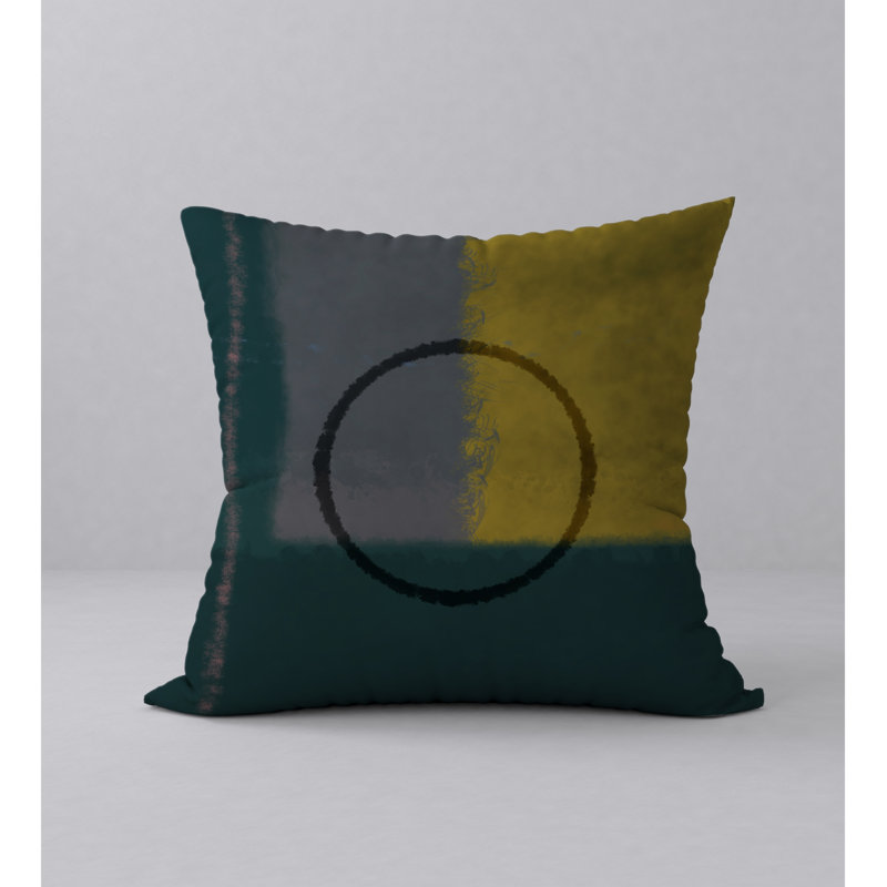 Abstract Throw Pillow, 20" H x 20" W