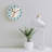 12 x 12 inch Light Blue Wall Clock Decorative, Delicate Seashell