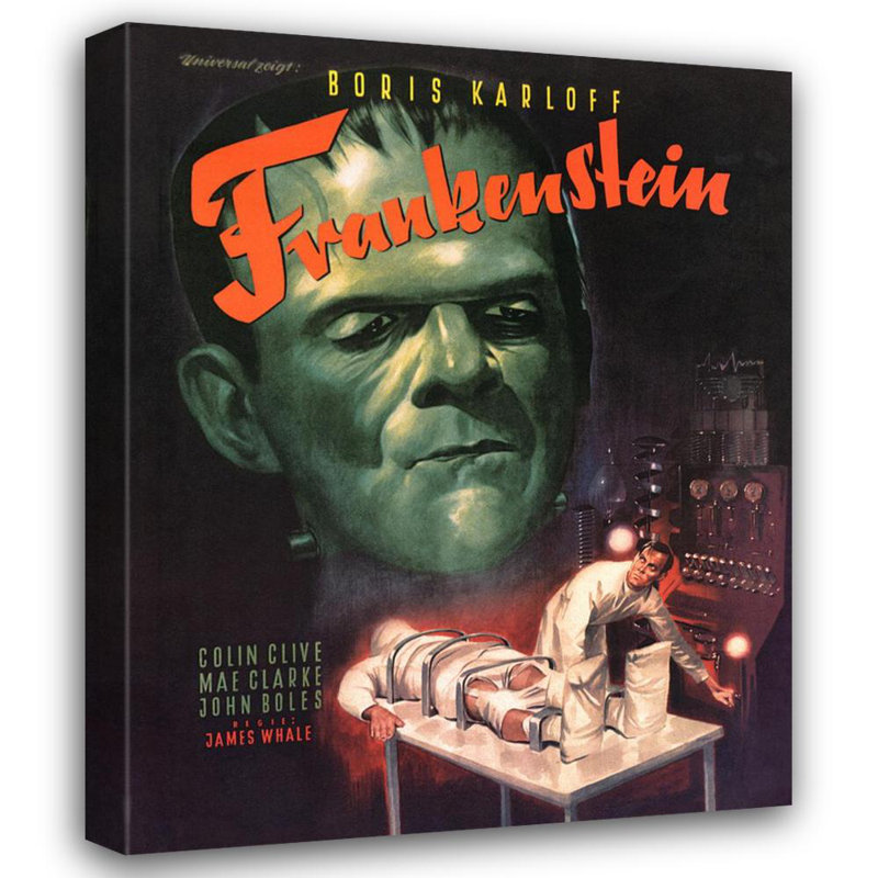 Frankenstein [Visage vert], H 18 po x l 14 po