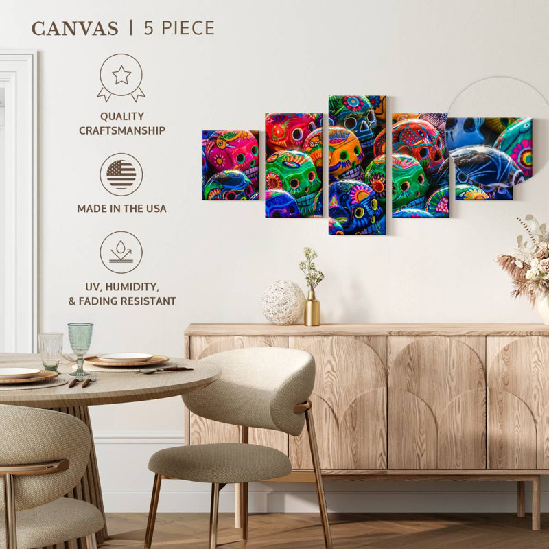 Crânes mexicains, H 24 po x l 55 po