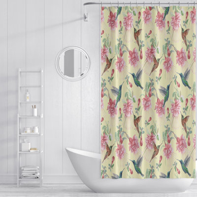 Floral Single Shower Curtain Hooks