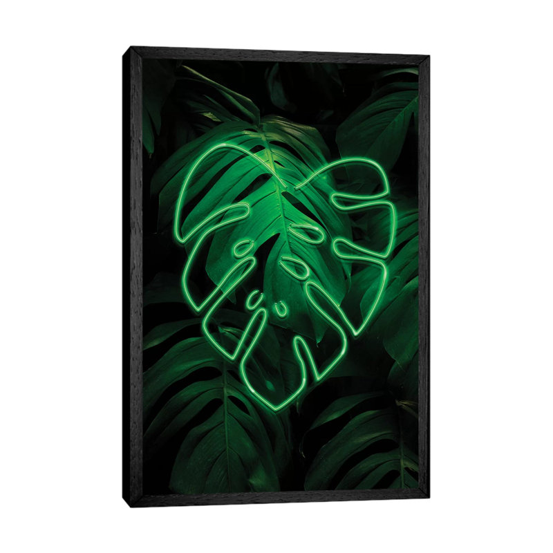 Leaf Art XI by Danilo De Alexandria - Print on Canvas, Black Framed, 66.04 cm H x 45.72 cm W