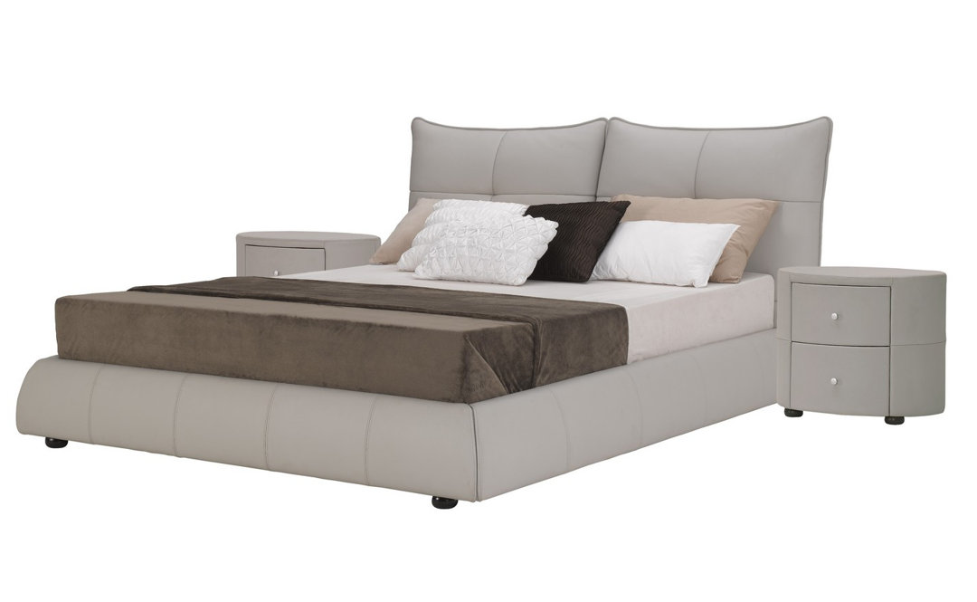 Tufted Upholstered Low Profile Platform Bed Hokku Designs 