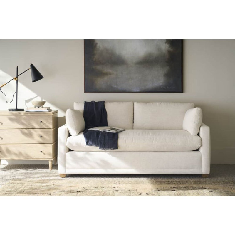 Sylvie Sleeper, Federal Blue (12355-52), 36" H x 40" W x 90" D