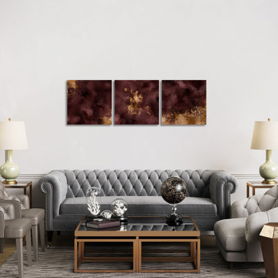 «Enchant Triptych», ensemble d'art mural sur toile tendue (ensemble de 3)