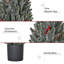 Arbre de Noël artificiel miniature 18 po