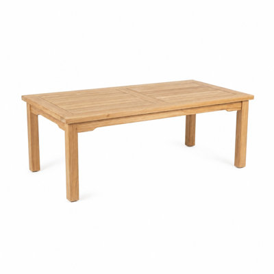 47" x 24" Teak Outdoor Patio Coffee Table