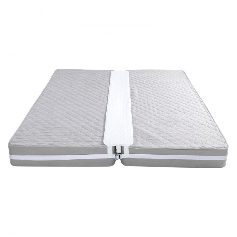 2-in-1 Bed Bridge with Attached Sheet - Bed Connector - Split Gap Filer - Mattress Wedge Gap Filler - Bed Converter - Mattress Gap Filler Bed