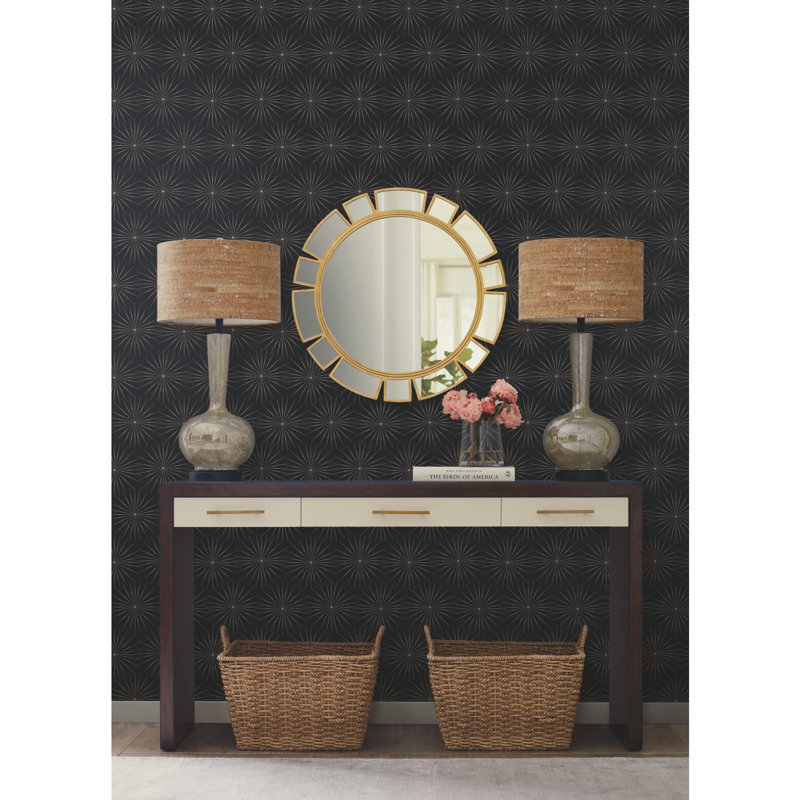 Starlight Abstract Double Roll, Black/Gold