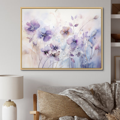 Purple Mystical Blooms III - Abstract Botanicals Wall Art