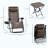 Zero Gravity Chair Set With Side Table, Folding Reclining Chair With Cupholders & Pillows, Adjustable Lounge Chair-1889977494