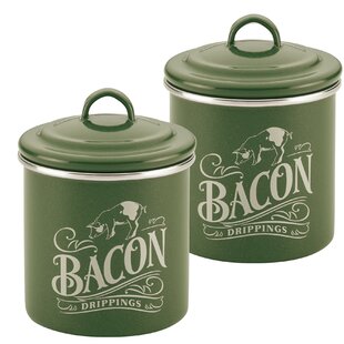 Bacon Grease Container - Bacon Silicone Grease Container With Strainer -  Oil Grease Storage Pot For Kitchen - Bacon Grease Drippings Keeper