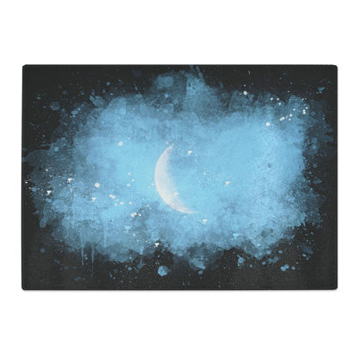 Tempered Glass Moon in Morning Light Chopping Board
