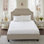 Protège-matelas matelassé en coton percale blanc matelassé