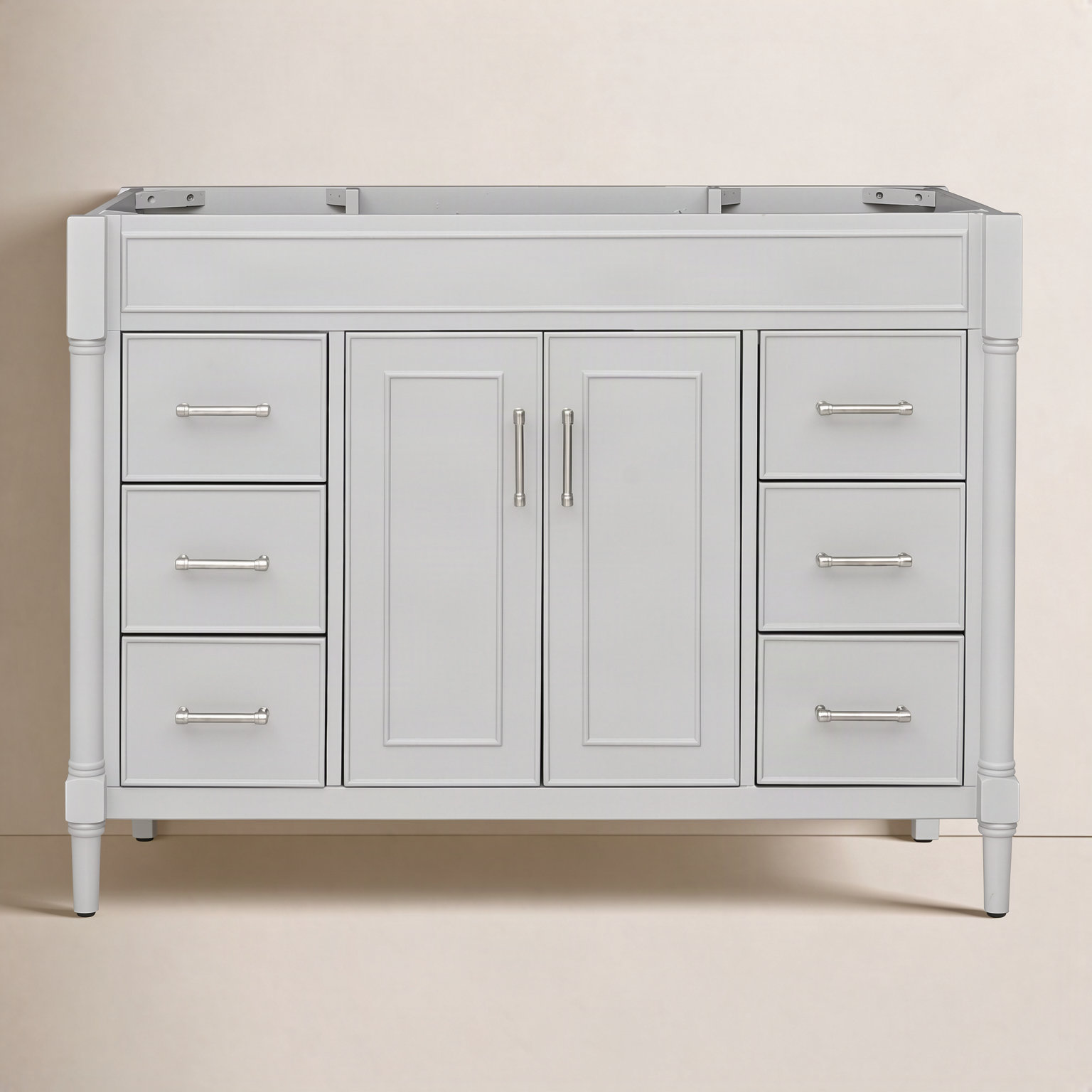 Addison 48" Single Bathroom Vanity Base, Light Gray