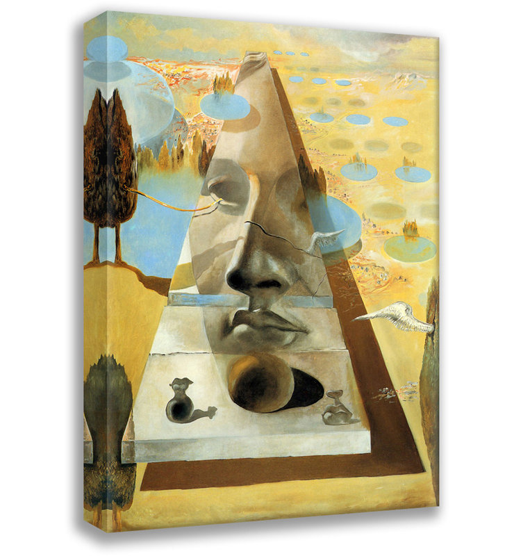 «Visage of Aphrodite» par Salvador Dali, toile tendue avec châssis, H 48 po x l 33 po