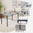 Rectangular Kitchen Dining Table Set With 4 Chairs-1833279621