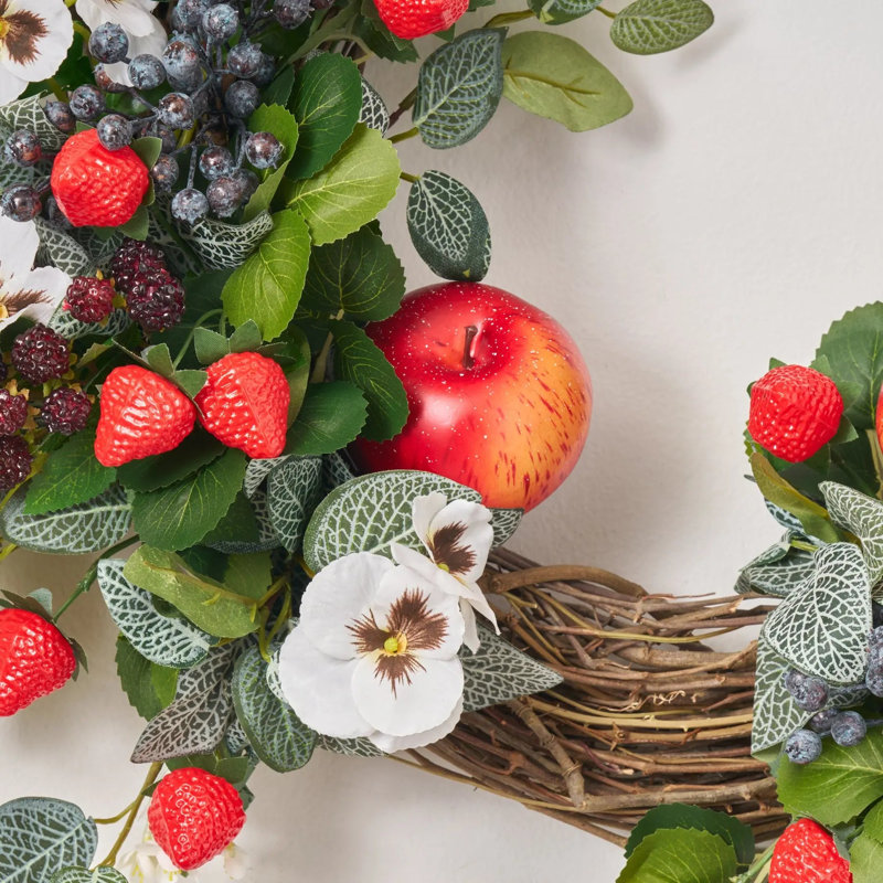 Strawberry Days - Fraise rouge, pommes, framboise noire, bleuet et pensée blanche