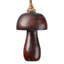 Dark Wood Assorted Toadstool Ornament Set of 3.