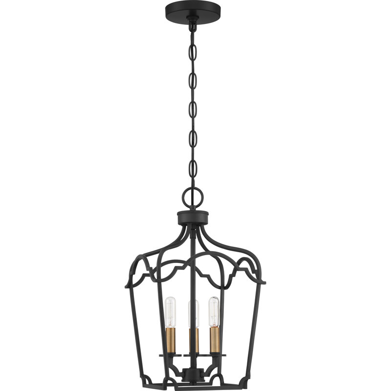 Luminaire suspendu géométrique 3 lumières lanterne Nagao