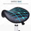 Tabouret à roulettes ergonomique en similicuir, réglable en hauteur, améliorant la stabilité pour spa, salon, massage, bureau, services de qualité professionnelle noir, spas, salons, massages, bureaux