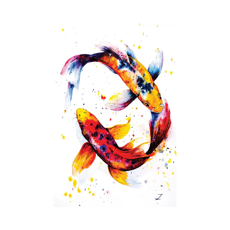 Harmony by Zaira Dzhaubaeva - Wrapped Canvas Painting, 66.04 cm H x 45.72 cm W x 1.91 cm D