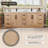 Deach 84" Double Bathroom Vanity with Calacatta White Quartz Countertop without Mirror