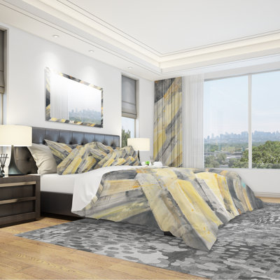 Geometric Glacier Duvet Cover Set