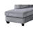 Roe 3Pc Sectional Sofa Set With Chaise, Ottoman, 2 Pillows-111572305