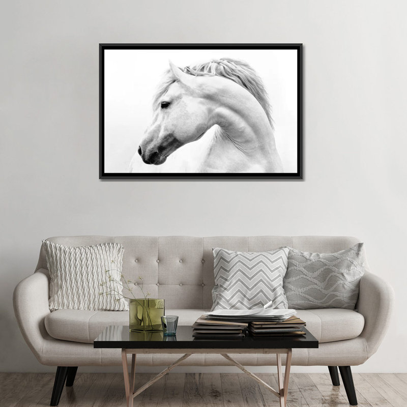 «Head Turner», impression sur toile, H 18 po x l 26 po x P 1,5 po, Toile avec cadre noir, Pas de tapis