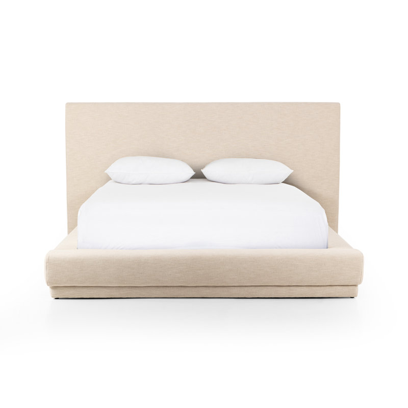 MARTINA Upholstered King Bed, Extra Wide Queen