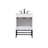 Eugene 24'' Single Bathroom Vanity with Engineered Marble Top-10441494