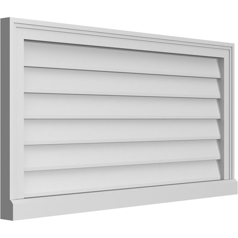 Cadre de seuil Brickmould, brun clair apprêté, H 20 po x l 38 po x P 2 po