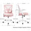 Mesh Desk Chair with Flip-up Armrest-273900932