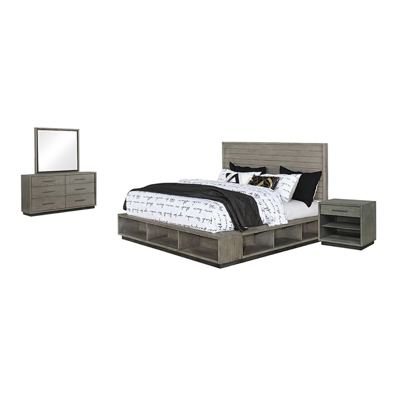 Ensemble de chambre à coucher 4 pièces Ventura, Grand