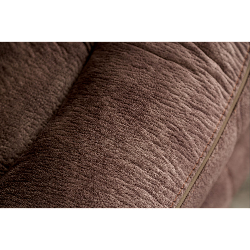 Cadre de style transitionnel avec accoudoirs inclinables et rembourrés avec accoudoirs inclinables et rembourrés au fini brun foncé