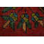 Orange Wool Floral Traditional Rug 3x5