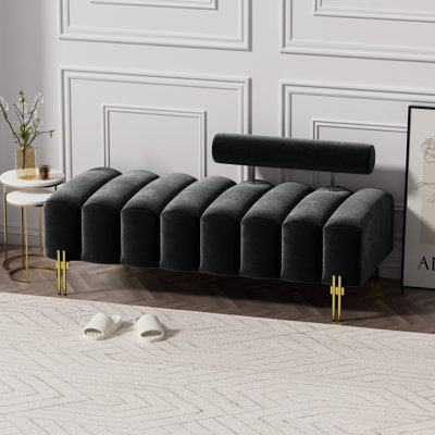 Ylario Channel Tufted Upholstered Bench