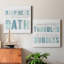 «Bubble Bath I», ensemble de 2 reproductions sur toiles tendues-1237216622