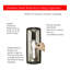 Organisateur de porte d'armoire en acier inoxydable