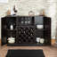 Wine Preserve Unit For 18 Keep - Cup Holder, Cover, Stylish Profile Shelf 18 Bottles Composite Wood, Fashionable Element